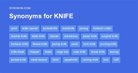 knife synonym